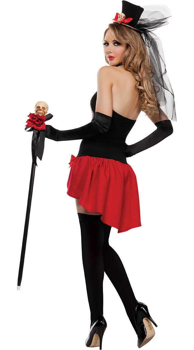 Costume Halloween crâne diable pour fête et performance