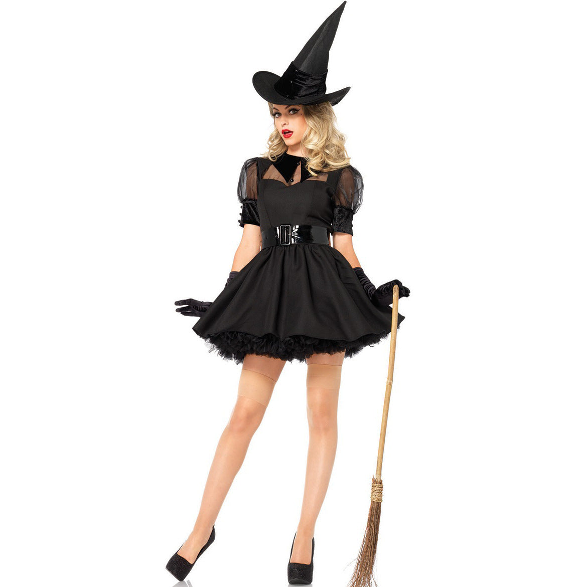 Ensembles de vêtements de cosplay pour femme, sorcière, vampire, Halloween