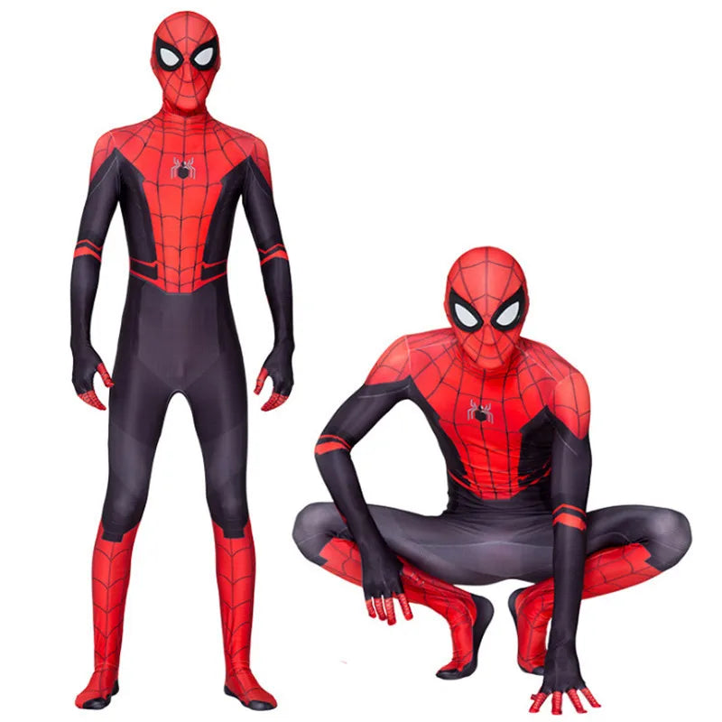 Costume de super-héros Spider pour enfants et adultes, combinaison spandex 3D