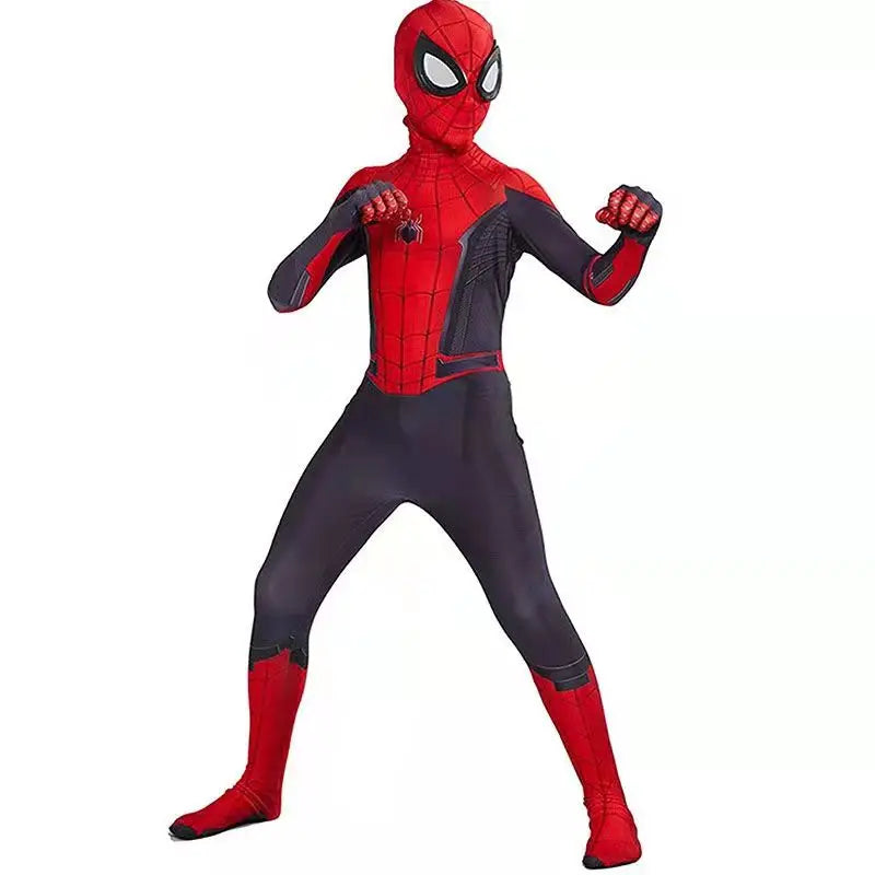 Costume de super-héros Spider pour enfants et adultes, combinaison spandex 3D