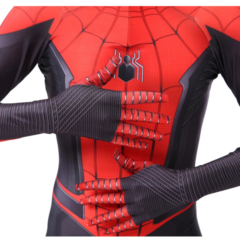 Costume de super-héros Spider pour enfants et adultes, combinaison spandex 3D