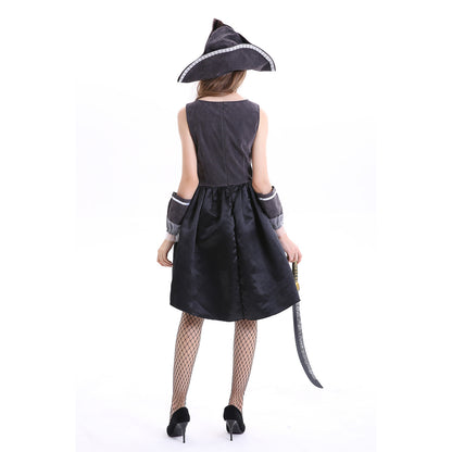 Costume de pirate d'Halloween pour homme et femme, cosplay.